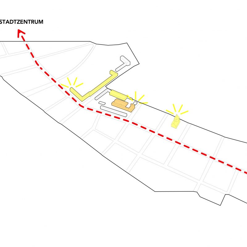 stadträumliche Analyse: wichtige Adressen im Stadtbild